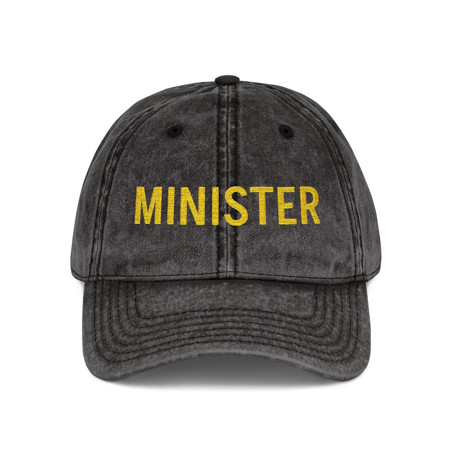 Minister Embroidered Vintage Cap