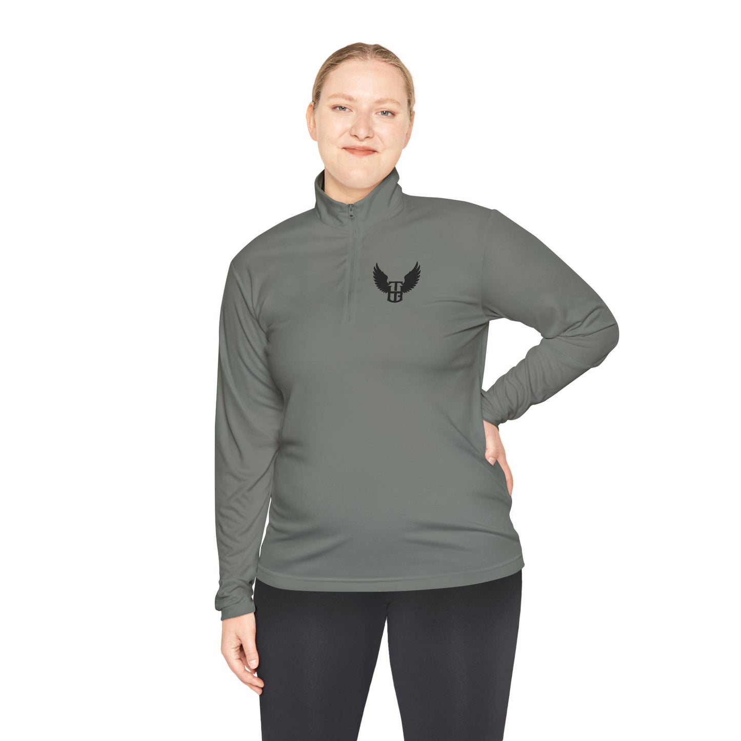Winged Shield Quarter-Zip Pullover