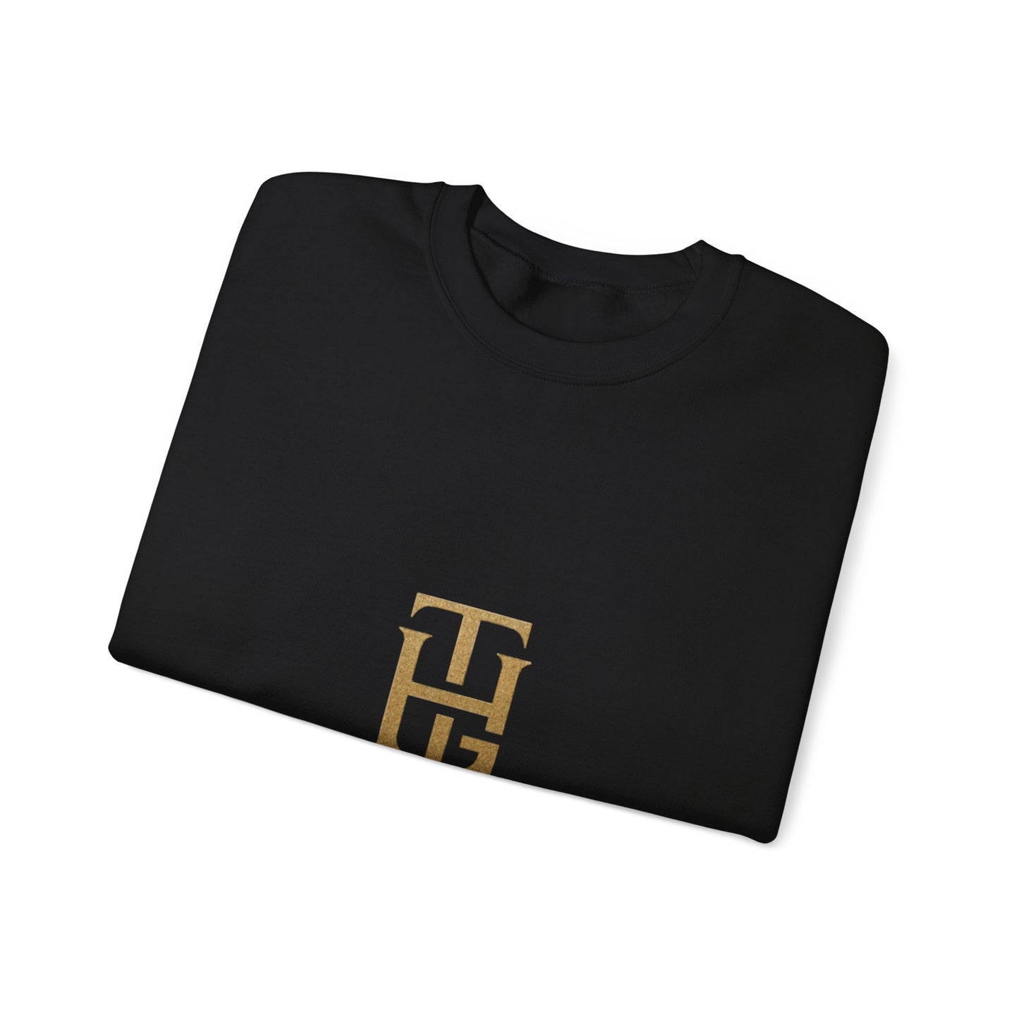 Crewneck Sweatshirt — The Holy Garment Gold Logo & Winged Emblem