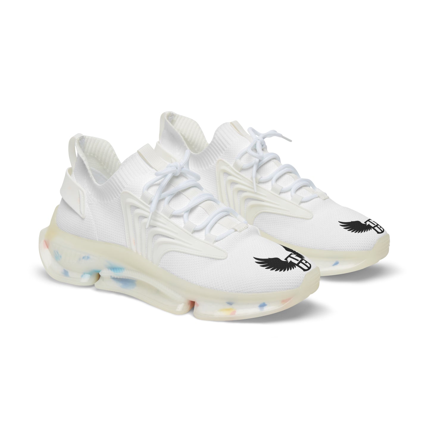 Men's White Mesh Sneakers — Lightweight Athletic Shoes