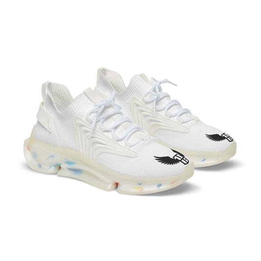 Men's White Mesh Sneakers — Lightweight Athletic Shoes