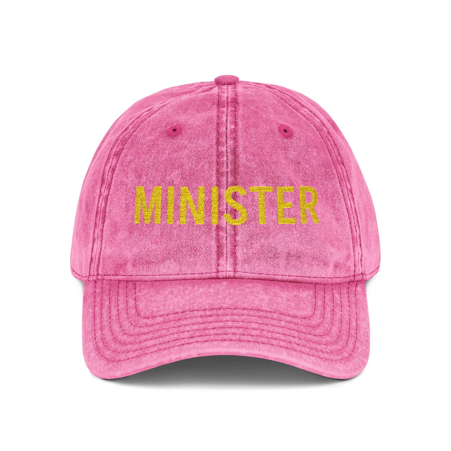 Minister Embroidered Vintage Cap