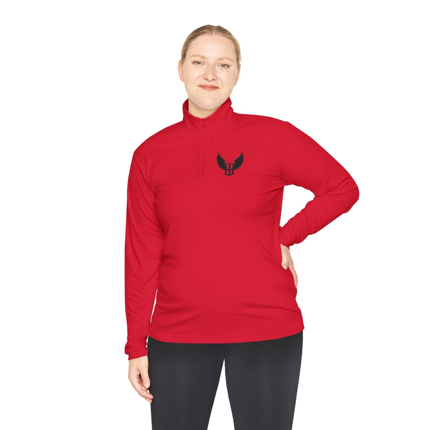 Winged Shield Quarter-Zip Pullover