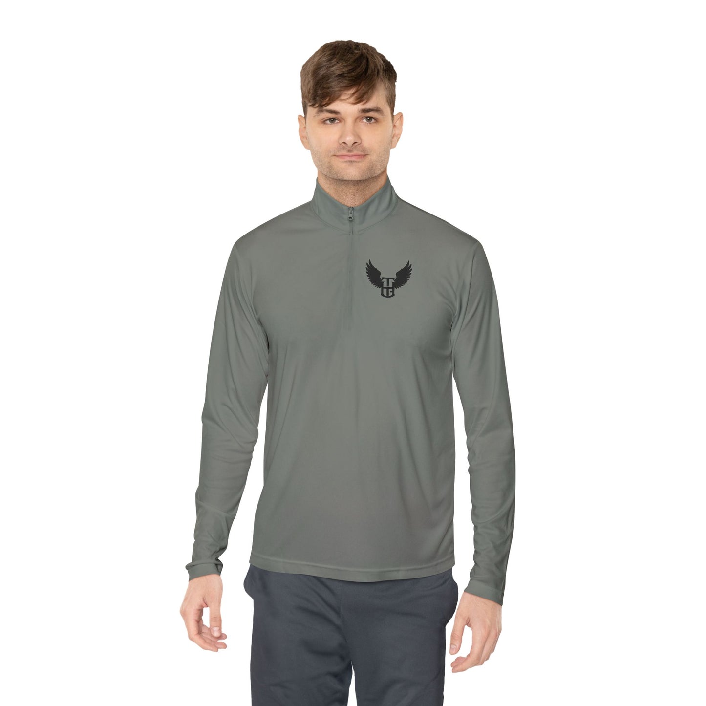 Winged Shield Quarter-Zip Pullover