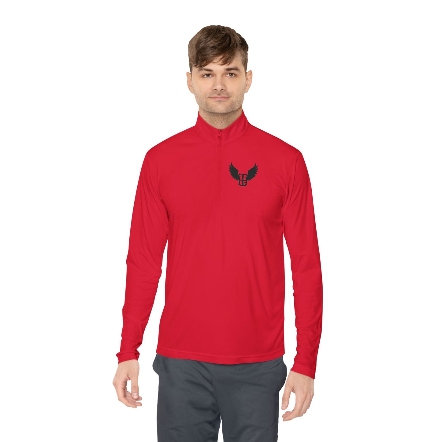 Winged Shield Quarter-Zip Pullover