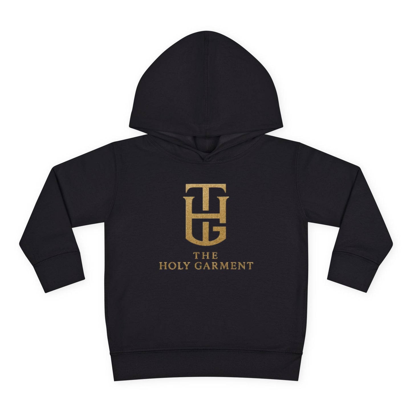 Toddler Hoodie - 'The Holy Garment' Gold Logo & Wings Pullover