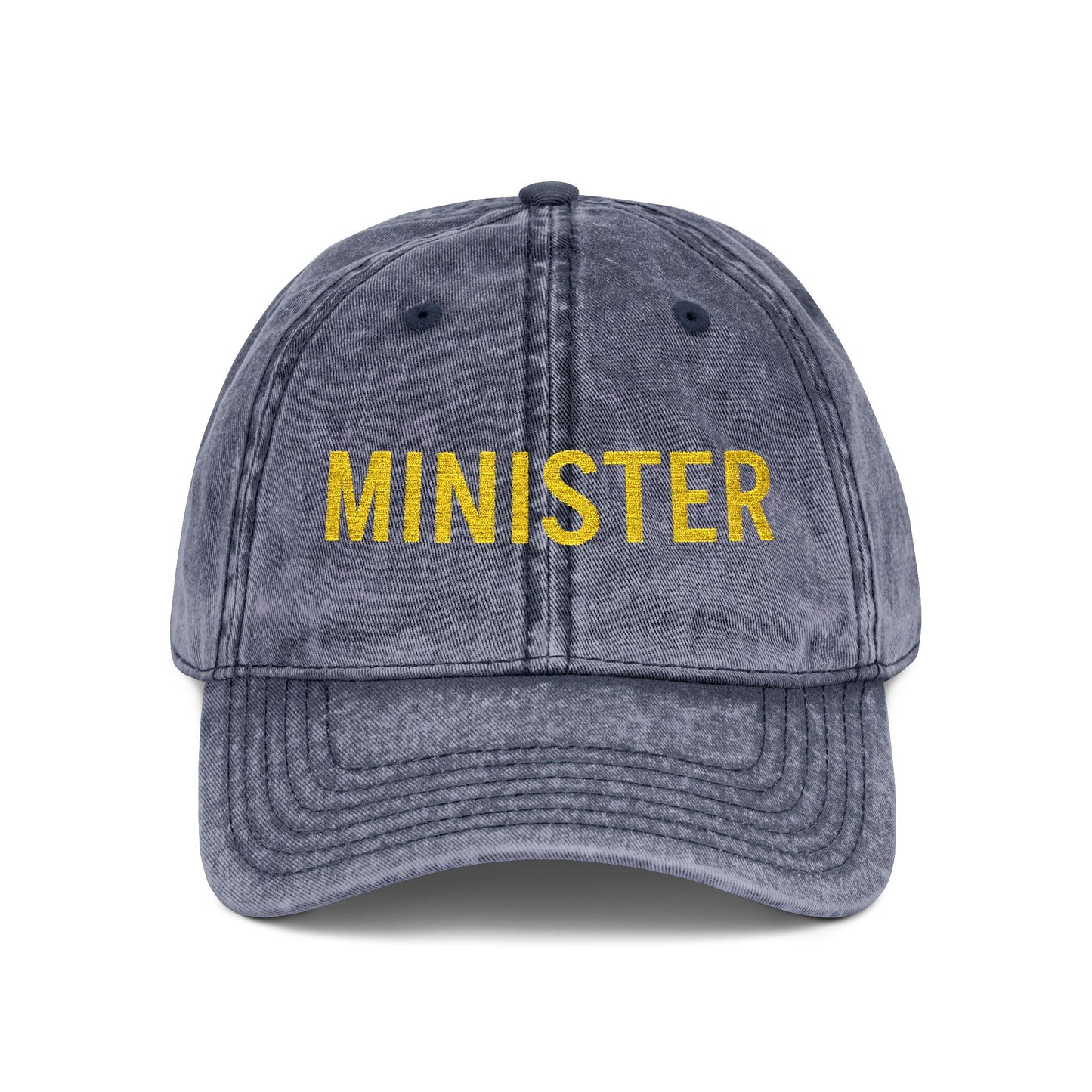 Minister Embroidered Vintage Cap