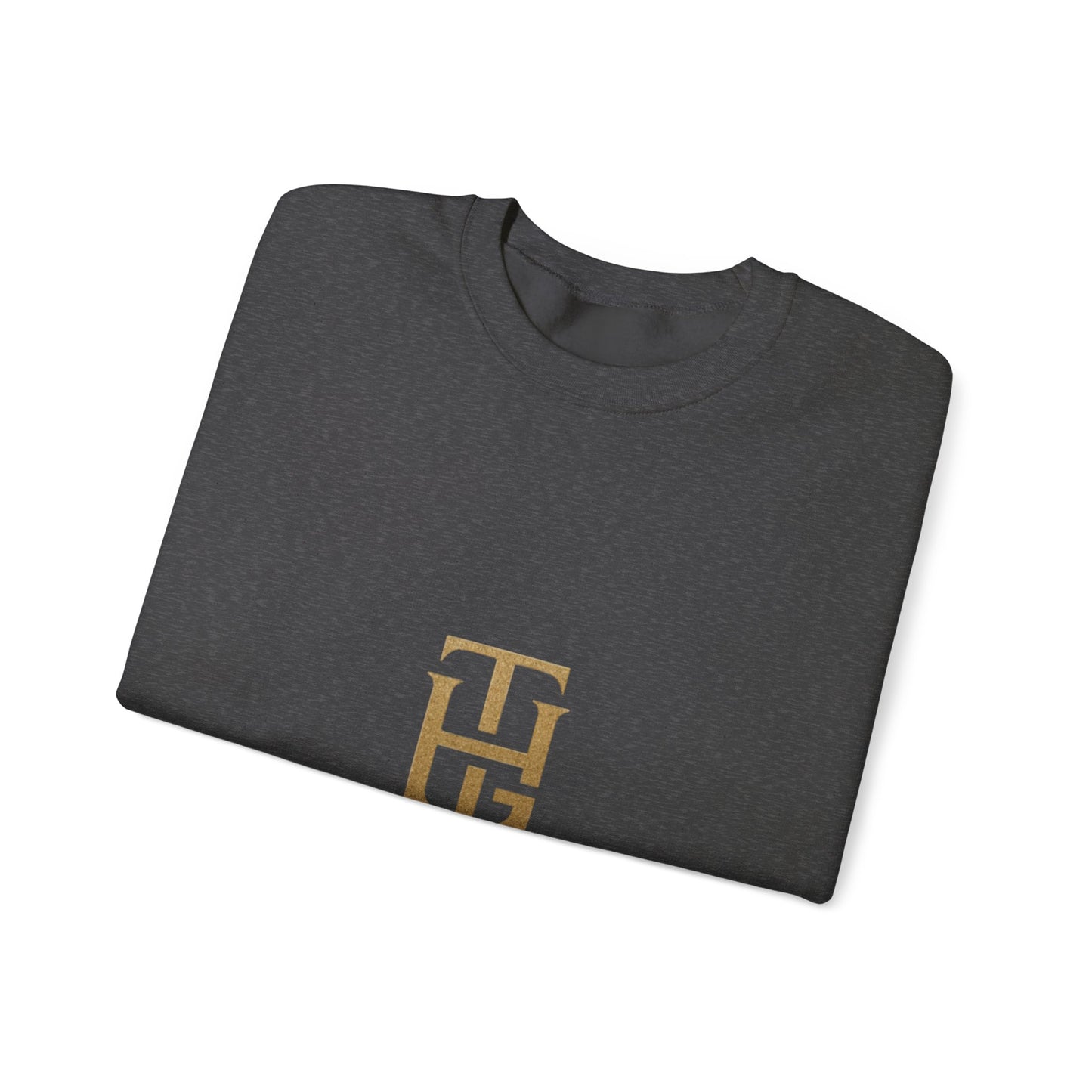 Crewneck Sweatshirt — The Holy Garment Gold Logo & Winged Emblem