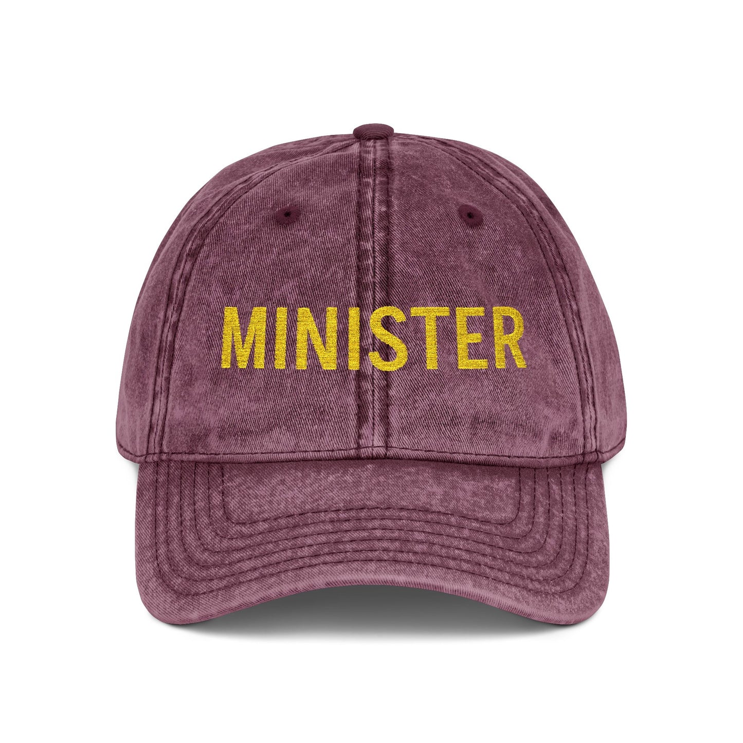 Minister Embroidered Vintage Cap