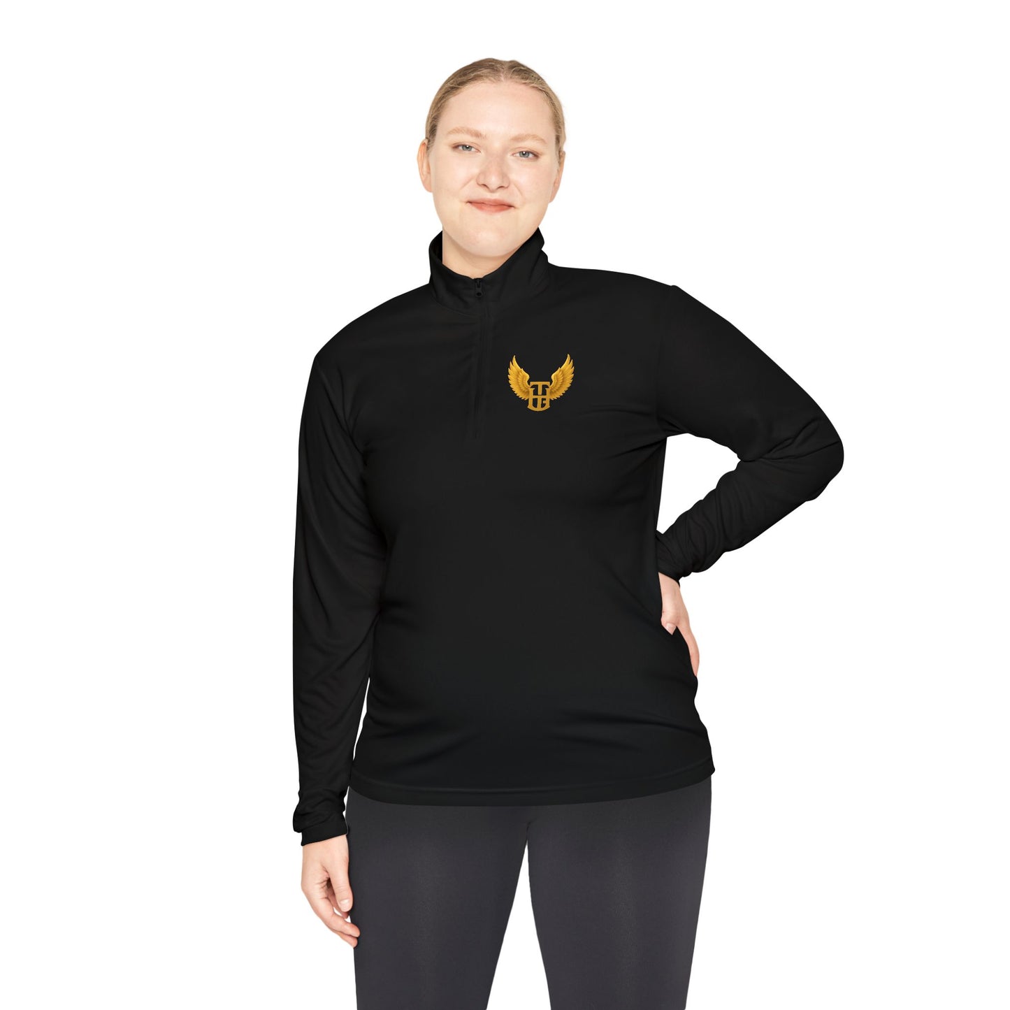 Winged Shield Quarter-Zip Pullover