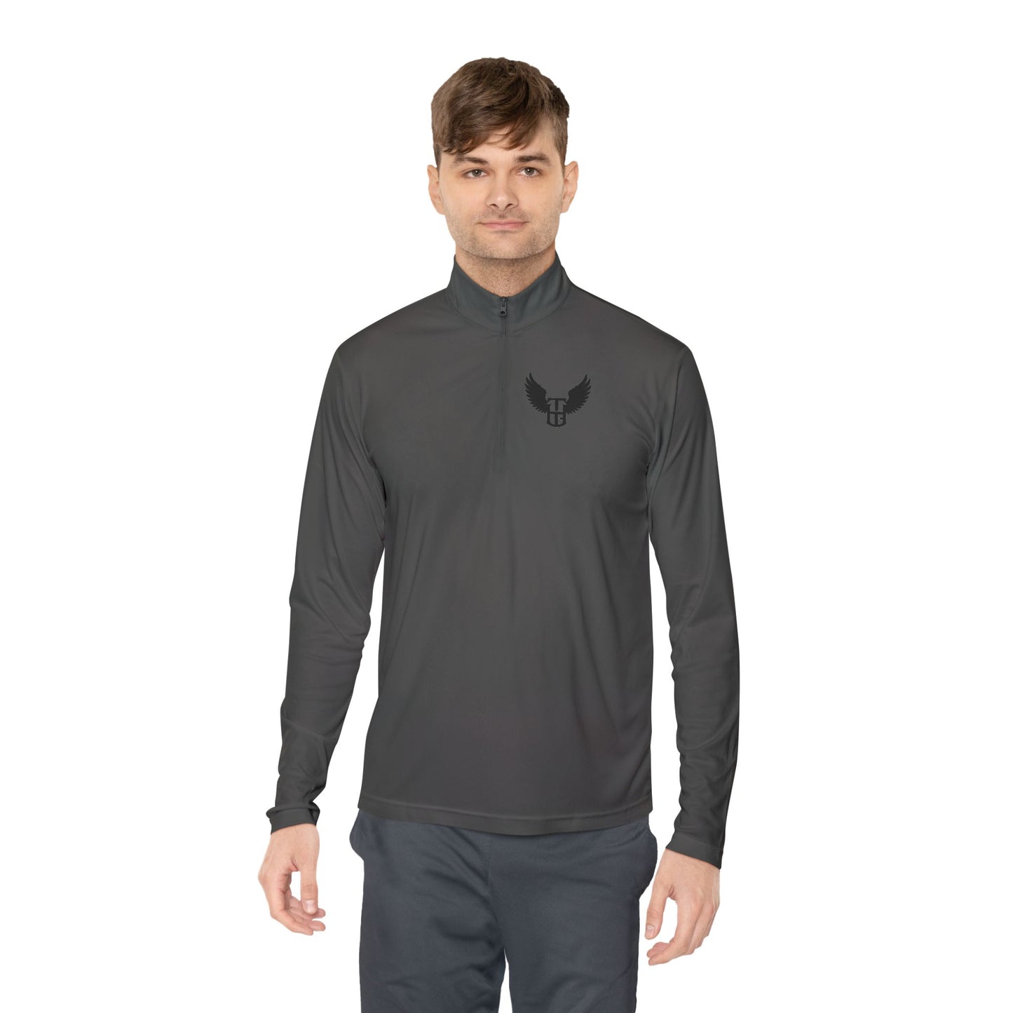 Winged Shield Quarter-Zip Pullover
