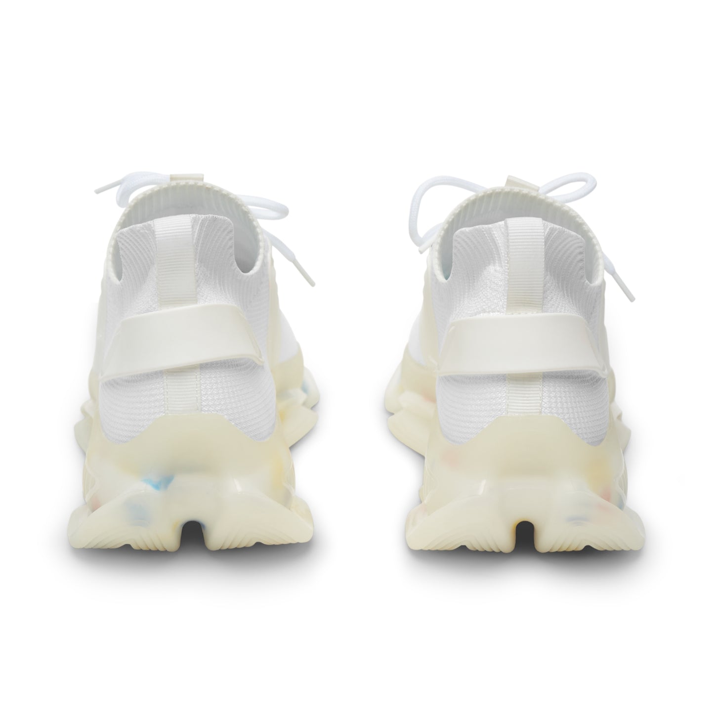 Men's White Mesh Sneakers — Lightweight Athletic Shoes