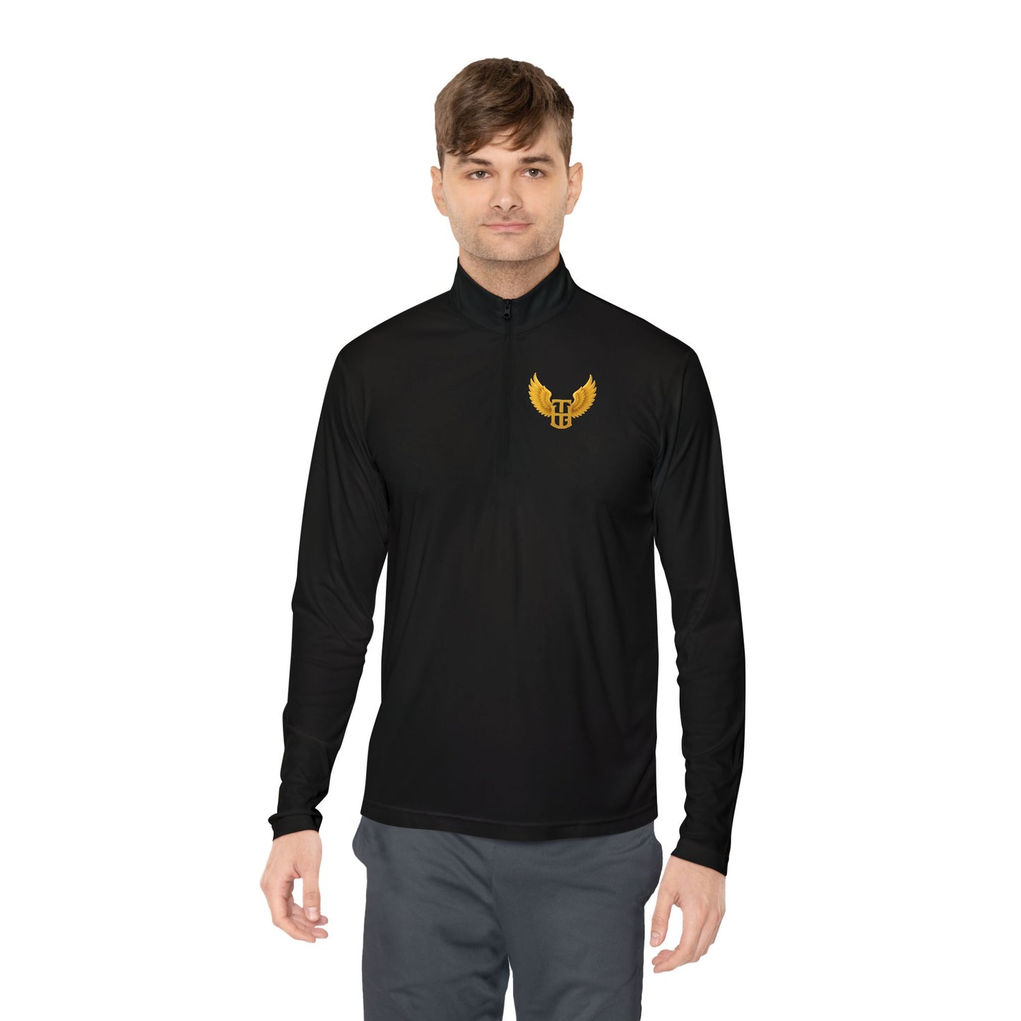 Winged Shield Quarter-Zip Pullover