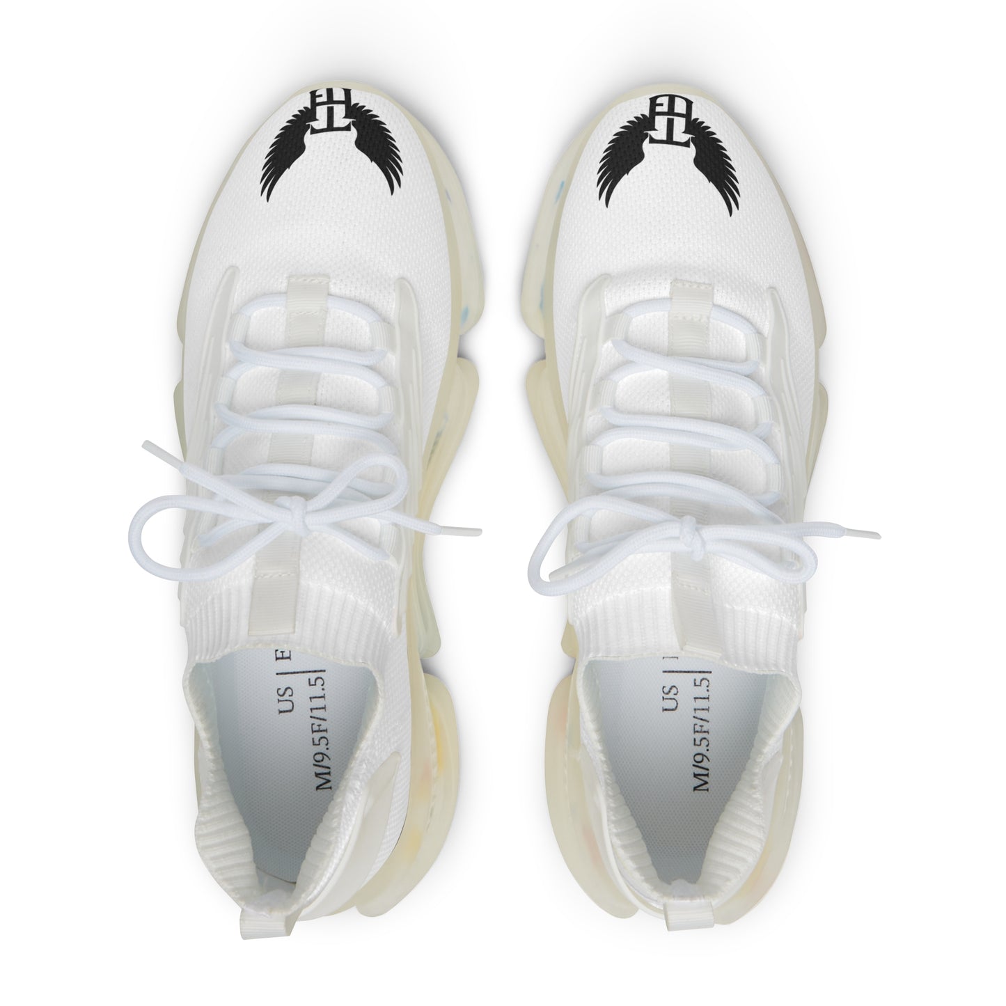 Men's White Mesh Sneakers — Lightweight Athletic Shoes