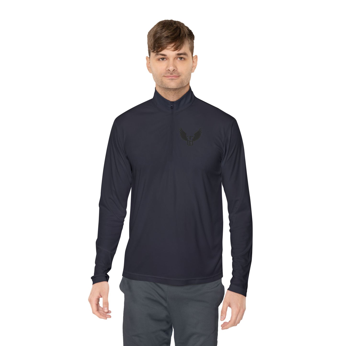 Winged Shield Quarter-Zip Pullover