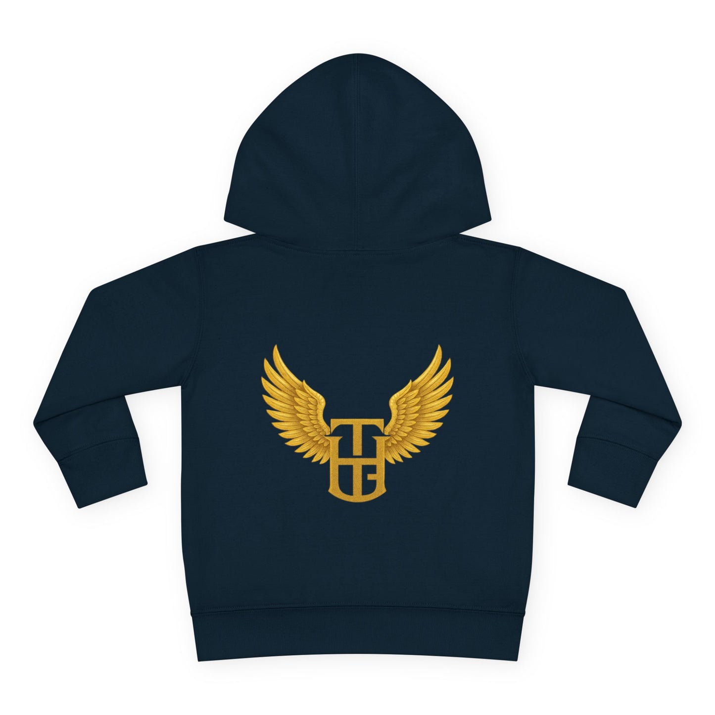 Toddler Hoodie - 'The Holy Garment' Gold Logo & Wings Pullover