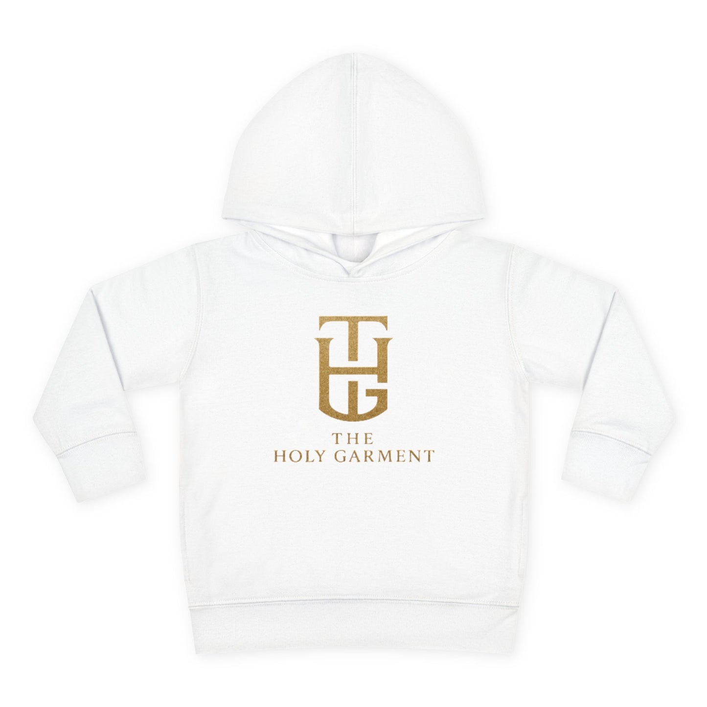 Toddler Hoodie - 'The Holy Garment' Gold Logo & Wings Pullover