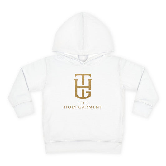 Toddler Hoodie - 'The Holy Garment' Gold Logo & Wings Pullover