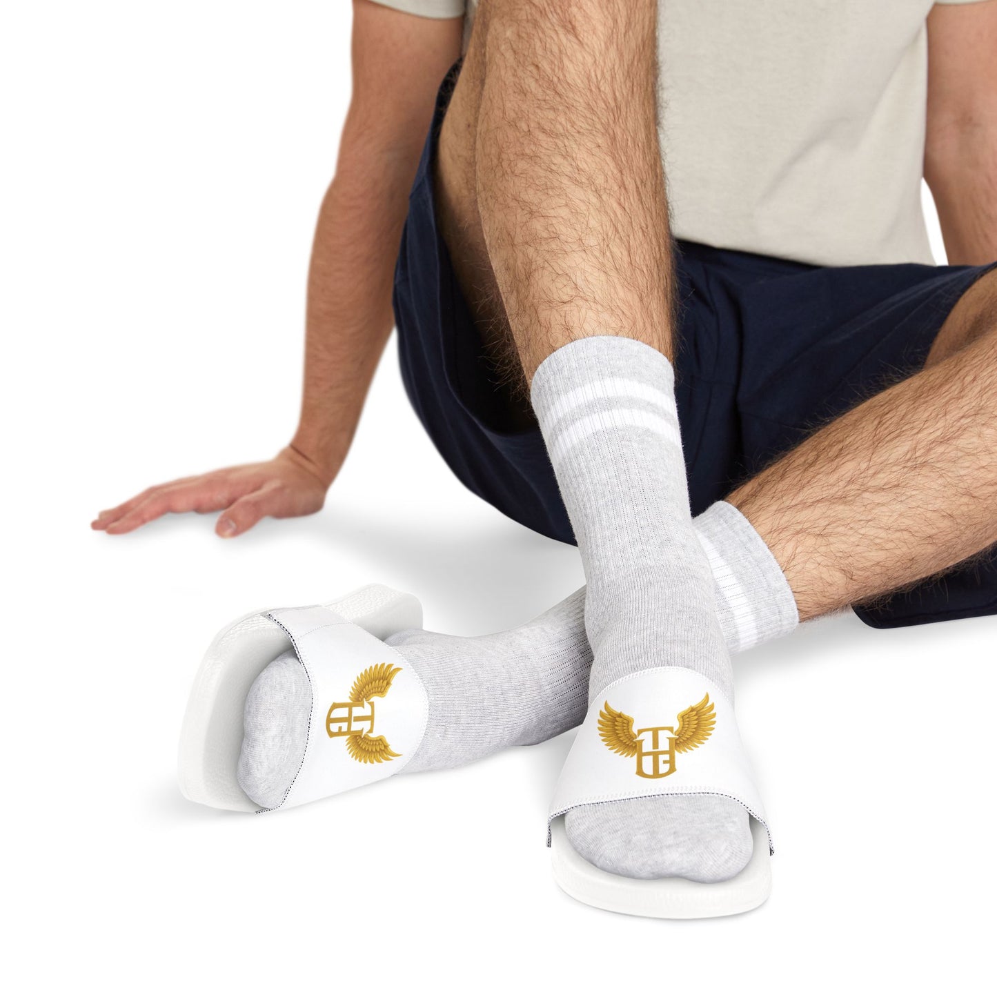 The holy Garment Men's Removable Strap Slides