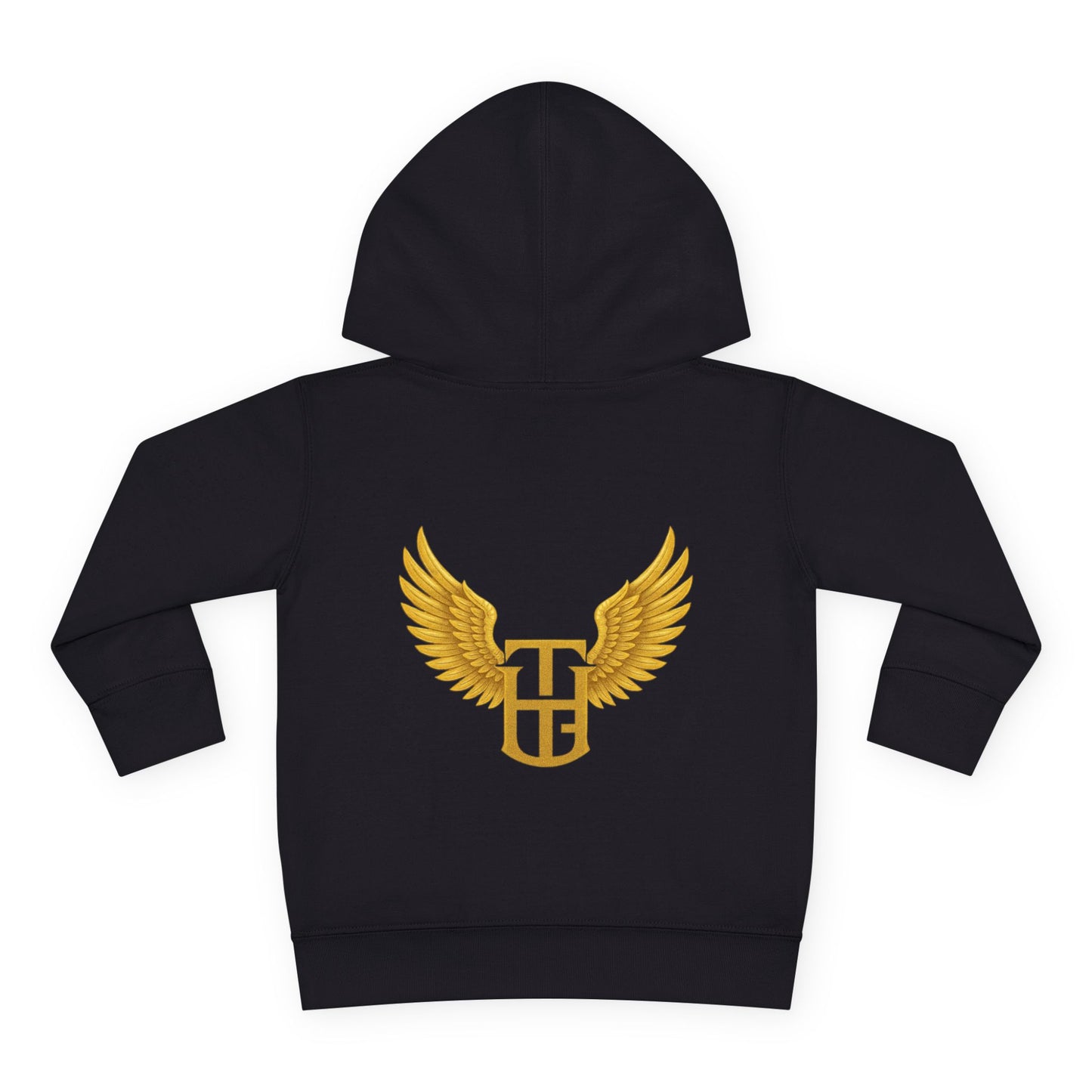 Toddler Hoodie - 'The Holy Garment' Gold Logo & Wings Pullover