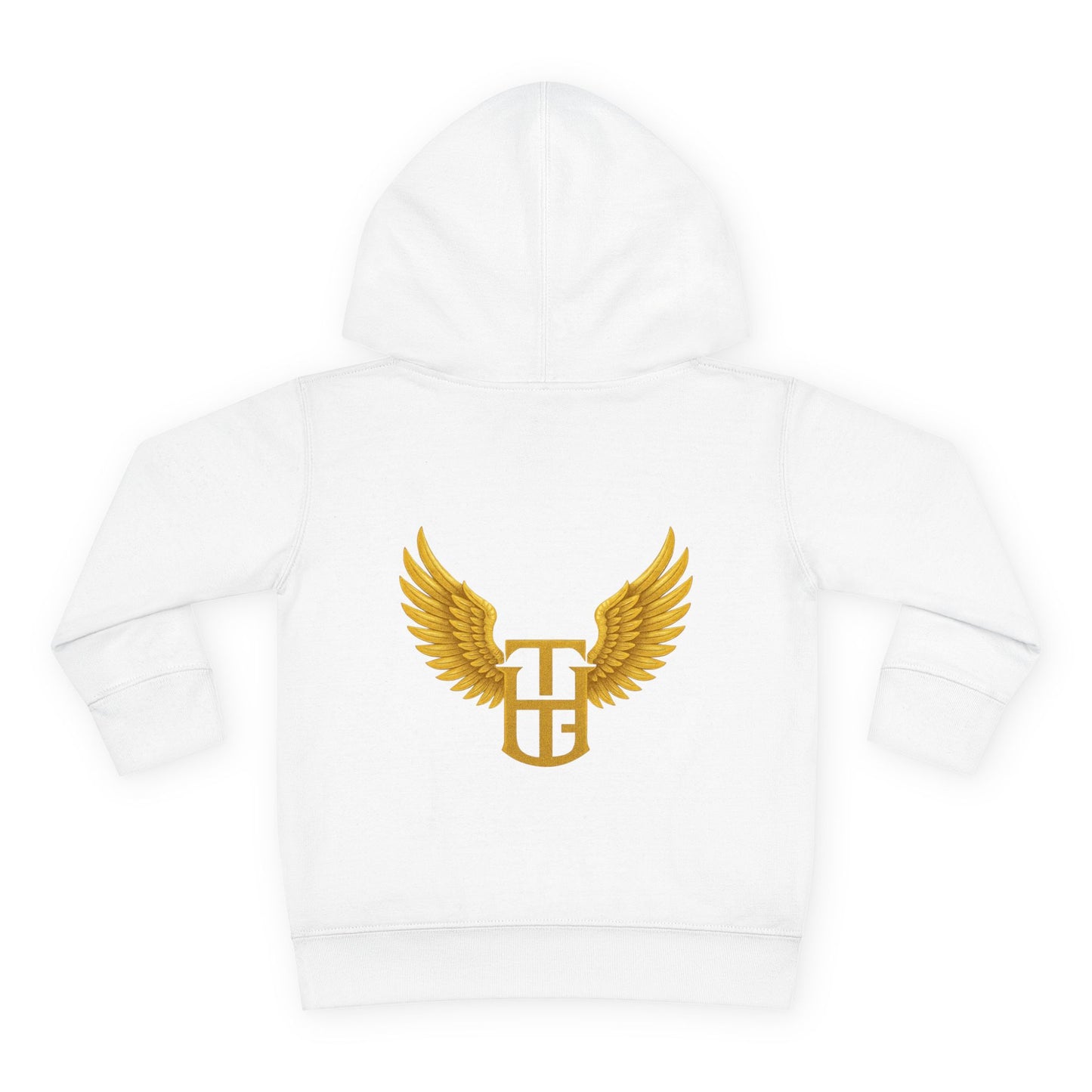 Toddler Hoodie - 'The Holy Garment' Gold Logo & Wings Pullover
