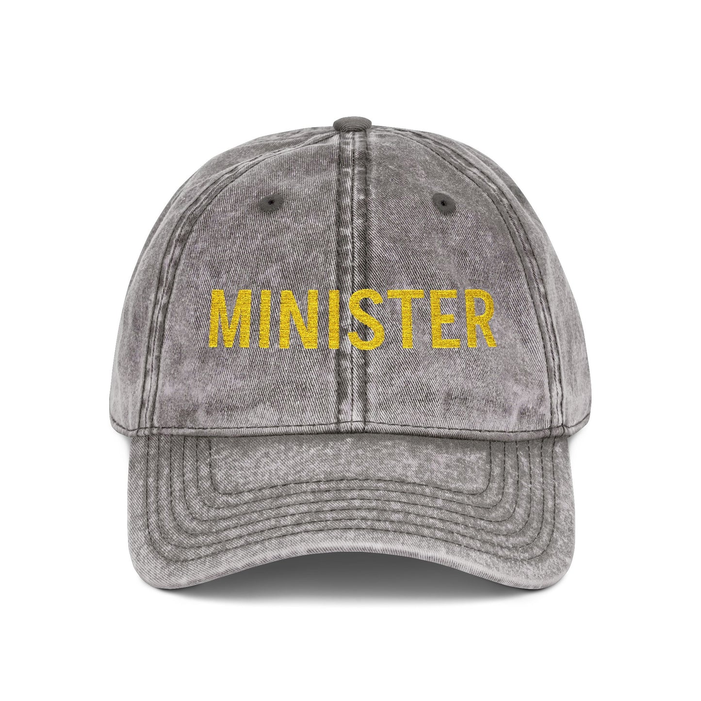 Minister Embroidered Vintage Cap